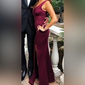 Emerald Sundae Deep Burgundy Maxi Dress